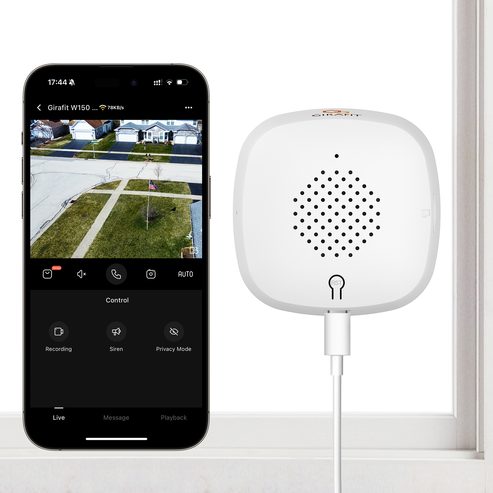 Window Screen Camera Capture 3MP 2K Window Camera,2.4GHz & 5GHz WiFi Indoor Cameras for Home Securi ...