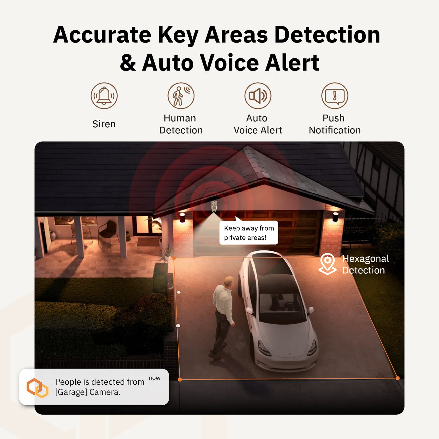 Girafit 3K 5MP Indoor/Outdoor Security Cameras for Home Security,360°Pan/Tilt/Zoom WiFi Smart Home Security Camera,AI Person/Pet/Vehicle Detection & Tracking,Starlight Color Night Vision,IP65 Waterproof,Works with Alexa